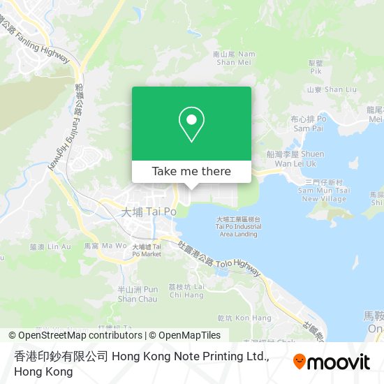 香港印鈔有限公司 Hong Kong Note Printing Ltd. map