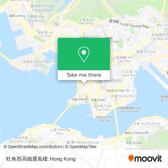 旺角西高鐵通風樓地圖