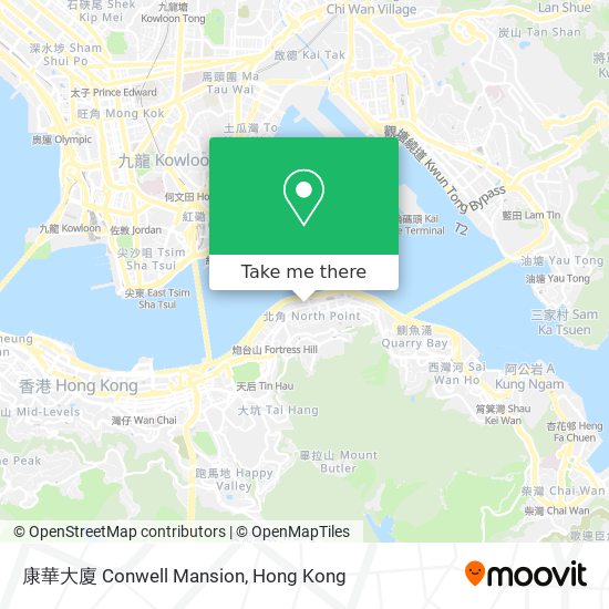 康華大廈 Conwell Mansion map