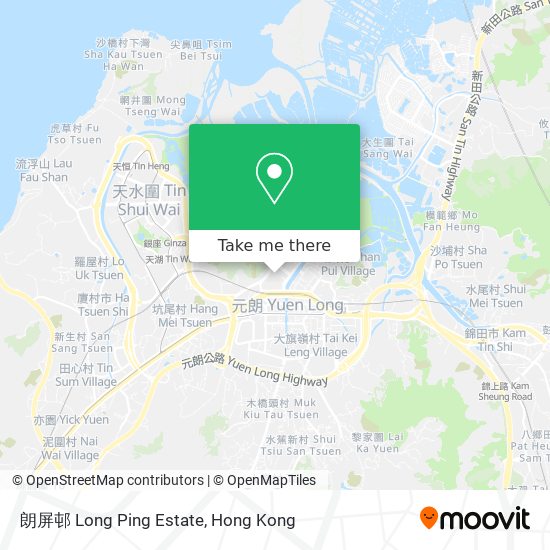 朗屏邨 Long Ping Estate map
