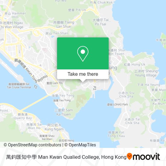 萬鈞匯知中學 Man Kwan Qualied College地圖