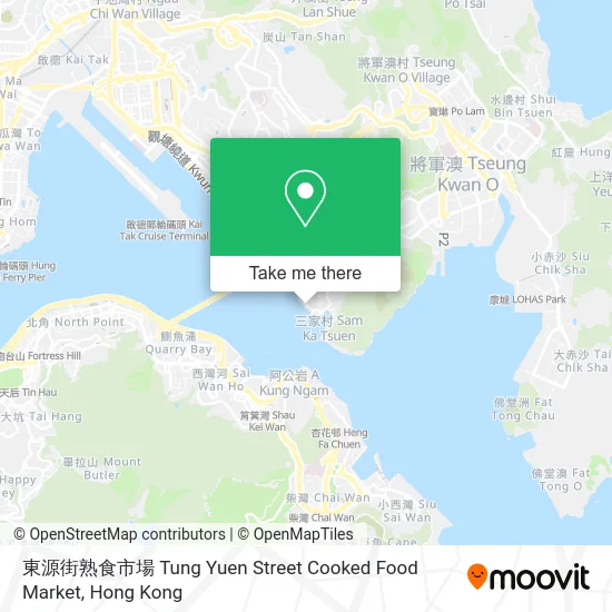 東源街熟食市場 Tung Yuen Street Cooked Food Market map