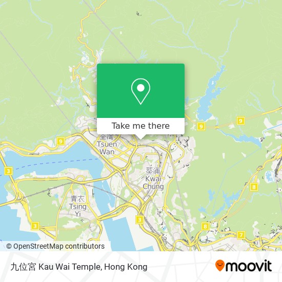 九位宮 Kau Wai Temple map