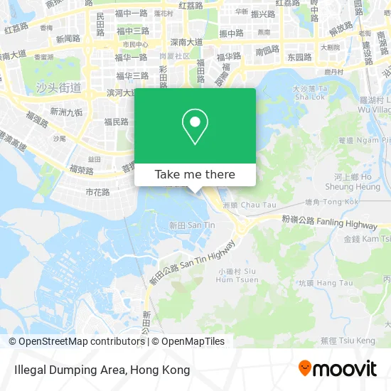 Illegal Dumping Area map