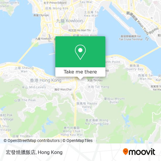 宏發燒臘飯店 map