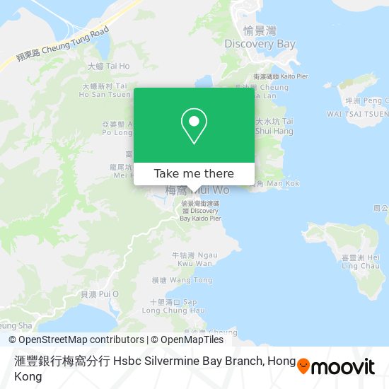 滙豐銀行梅窩分行 Hsbc Silvermine Bay Branch map