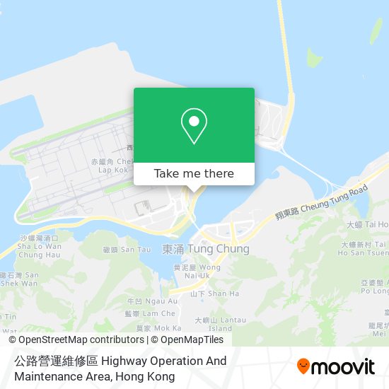 公路營運維修區 Highway Operation And Maintenance Area map