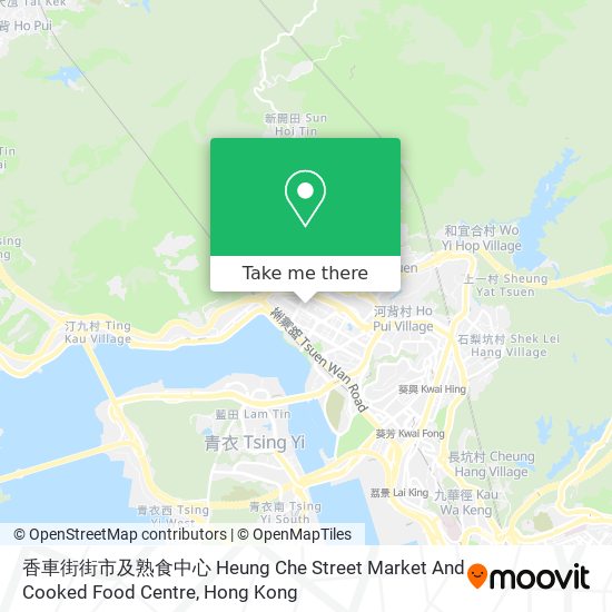 香車街街市及熟食中心 Heung Che Street Market And Cooked Food Centre map