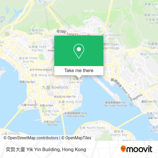 奕賢大廈 Yik Yin Building map