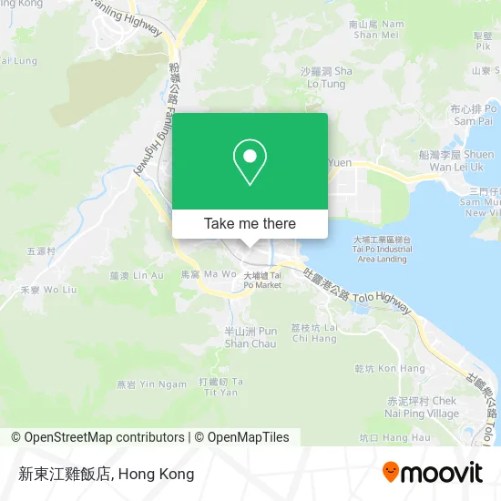 新東江雞飯店 map