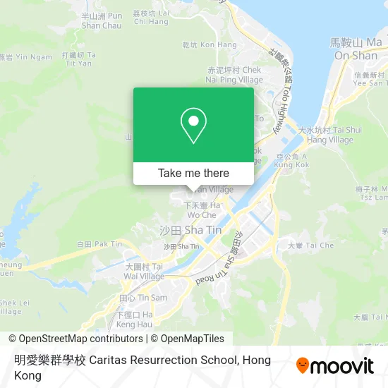 明愛樂群學校 Caritas Resurrection School map