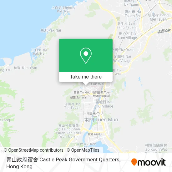 青山政府宿舍 Castle Peak Government Quarters map