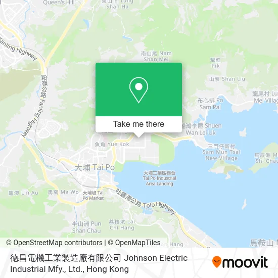 德昌電機工業製造廠有限公司 Johnson Electric Industrial Mfy., Ltd. map