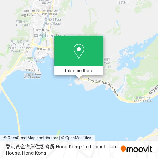 香港黃金海岸住客會所 Hong Kong Gold Coast Club House map