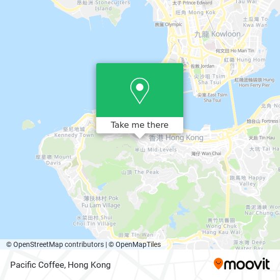 Pacific Coffee map