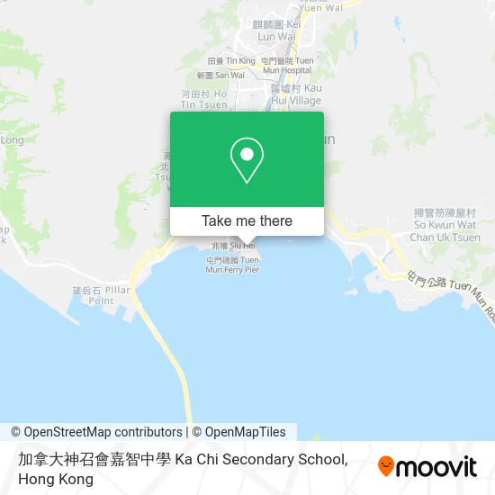 加拿大神召會嘉智中學 Ka Chi Secondary School map
