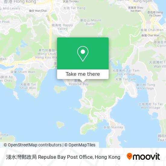 淺水灣郵政局 Repulse Bay Post Office map