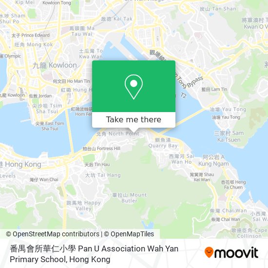 番禺會所華仁小學 Pan U Association Wah Yan Primary School map