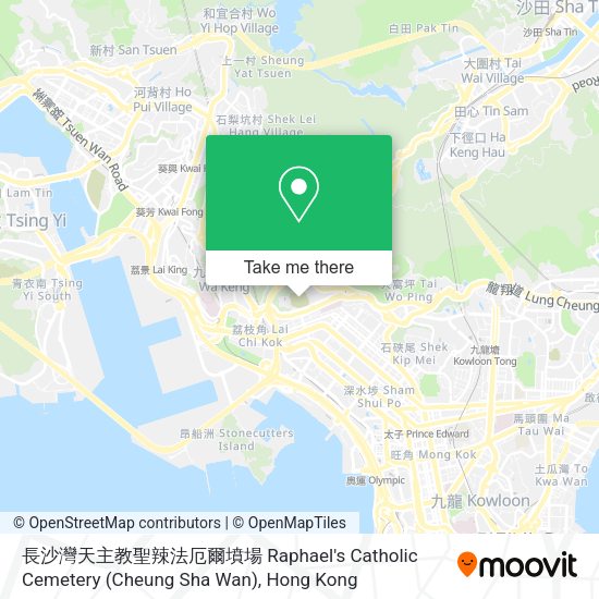 長沙灣天主教聖辣法厄爾墳場 Raphael's Catholic Cemetery (Cheung Sha Wan)地圖