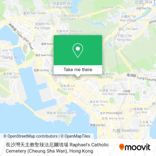 長沙灣天主教聖辣法厄爾墳場 Raphael's Catholic Cemetery (Cheung Sha Wan)地圖