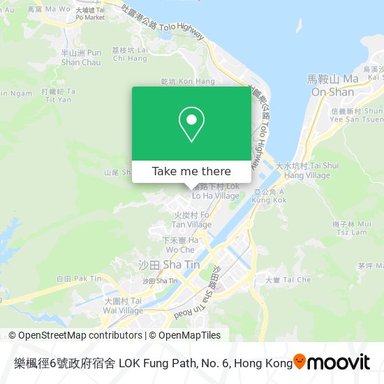 樂楓徑6號政府宿舍 LOK Fung Path, No. 6 map