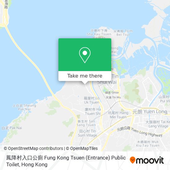 鳳降村入口公廁 Fung Kong Tsuen (Entrance) Public Toilet地圖