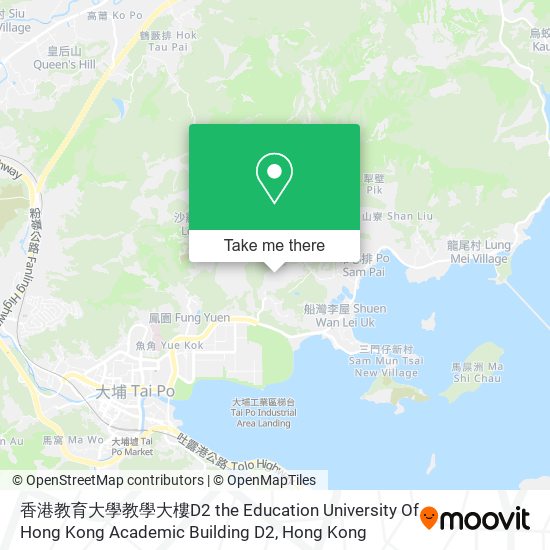 香港教育大學教學大樓D2 the Education University Of Hong Kong Academic Building D2 map