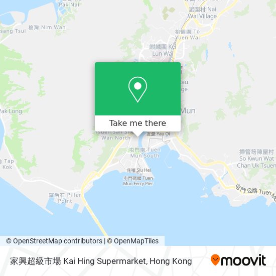 家興超級市場 Kai Hing Supermarket map
