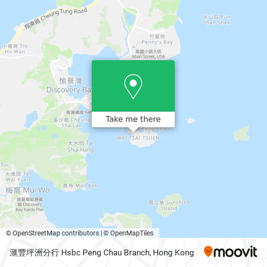滙豐坪洲分行 Hsbc Peng Chau Branch map