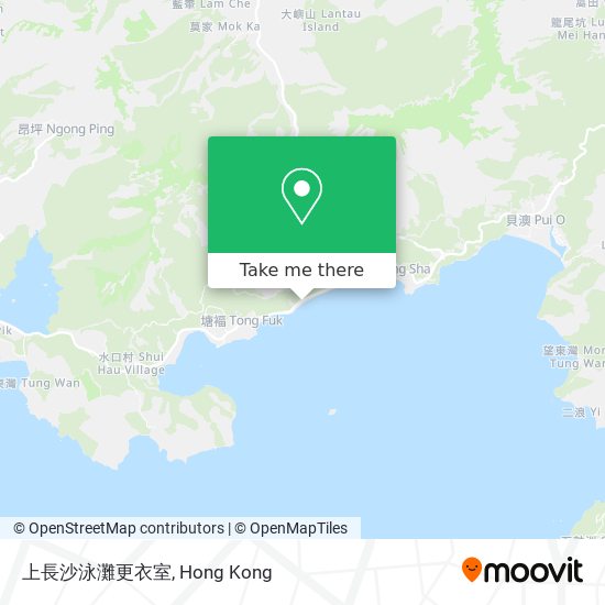 上長沙泳灘更衣室 map