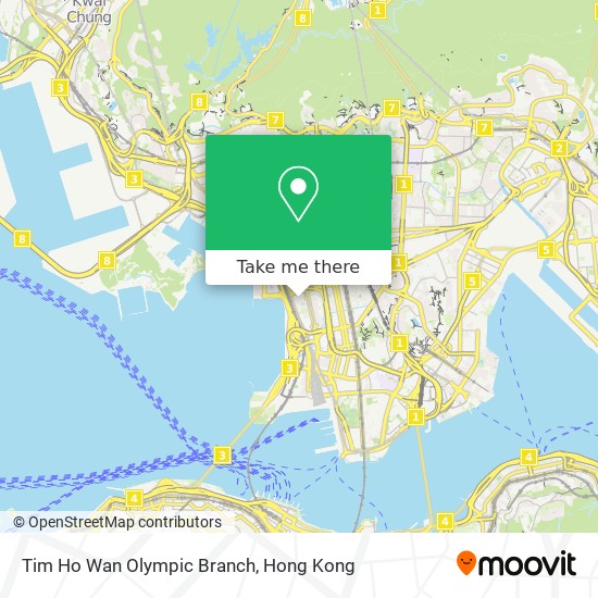 Tim Ho Wan Olympic Branch map