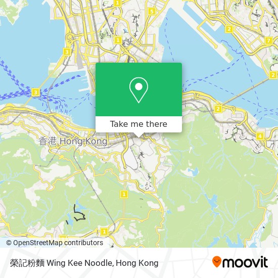 榮記粉麵 Wing Kee Noodle map