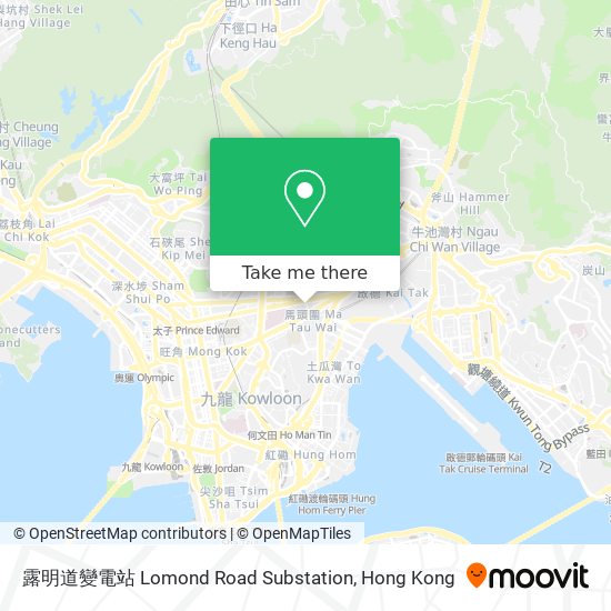 露明道變電站 Lomond Road Substation map