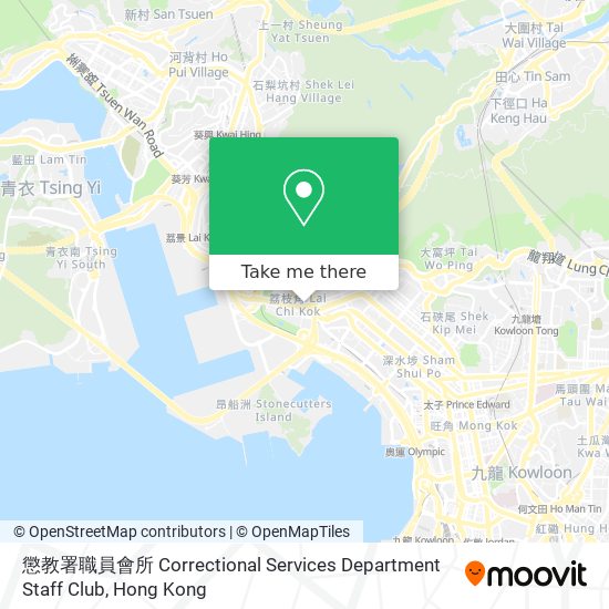 懲教署職員會所 Correctional Services Department Staff Club map