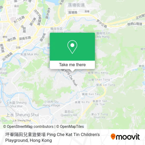 坪輋隔田兒童遊樂場 Ping Che Kat Tin Children's Playground地圖