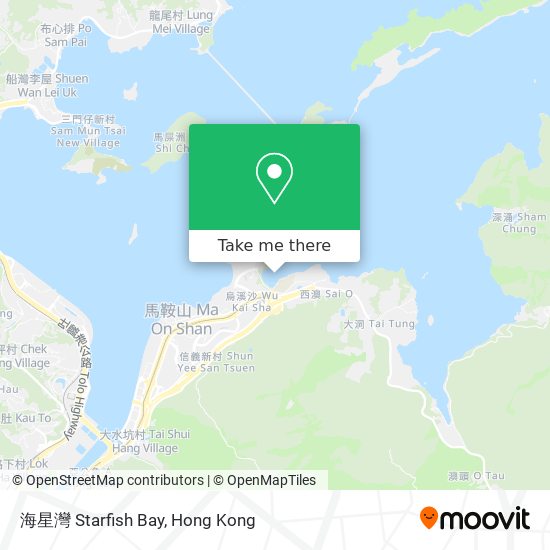 海星灣 Starfish Bay map