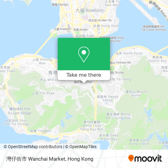 灣仔街市 Wanchai Market map
