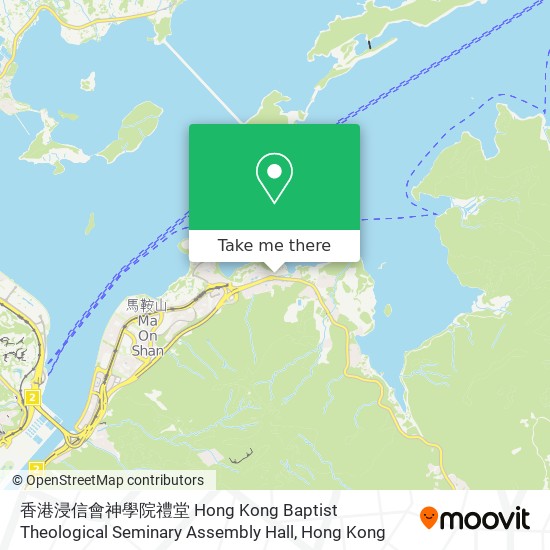 香港浸信會神學院禮堂 Hong Kong Baptist Theological Seminary Assembly Hall地圖
