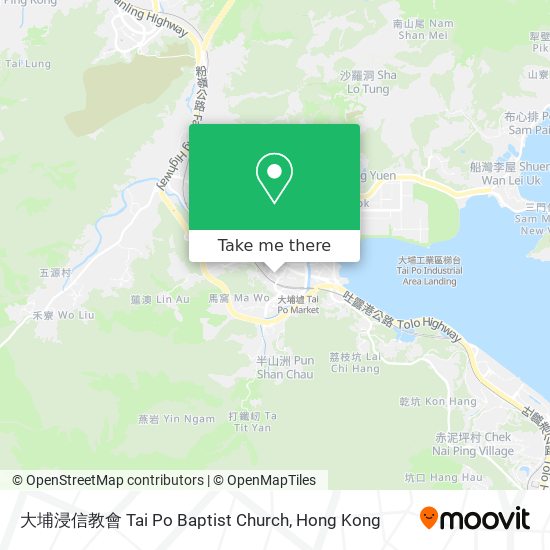 大埔浸信教會 Tai Po Baptist Church map