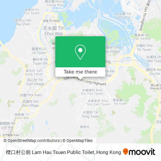 欖口村公廁 Lam Hau Tsuen Public Toilet地圖