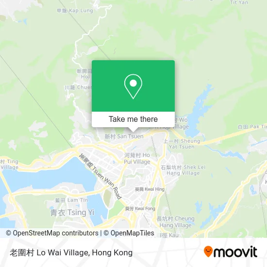 老圍村 Lo Wai Village map