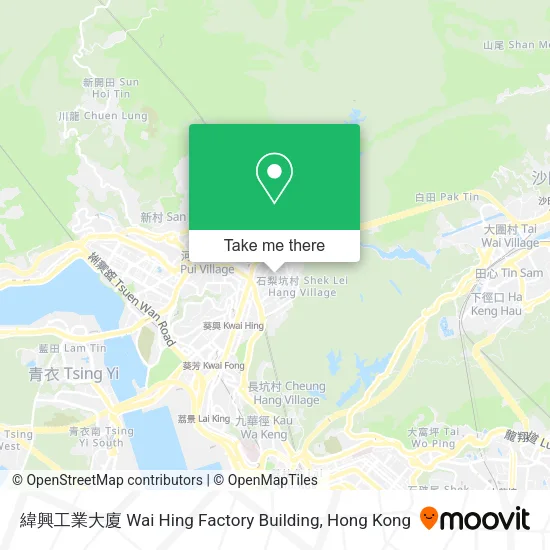 緯興工業大廈 Wai Hing Factory Building map