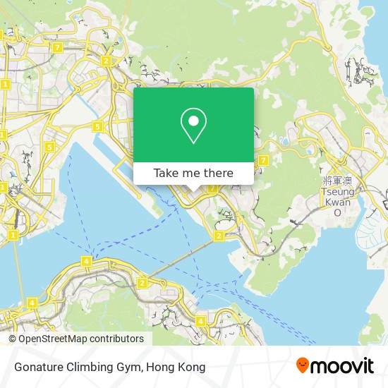 Gonature Climbing Gym map