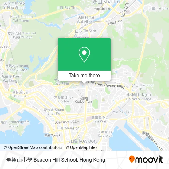 畢架山小學 Beacon Hill School map
