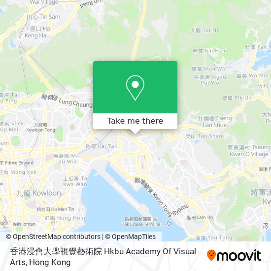 香港浸會大學視覺藝術院 Hkbu Academy Of Visual Arts地圖