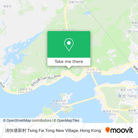 清快塘新村 Tsing Fai Tong New Village map