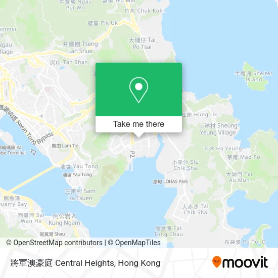 將軍澳豪庭 Central Heights map