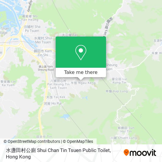 水盞田村公廁 Shui Chan Tin Tsuen Public Toilet map