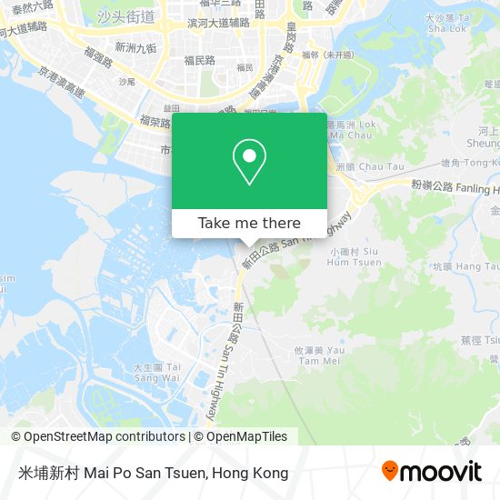 米埔新村 Mai Po San Tsuen map