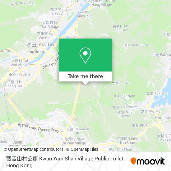 觀音山村公廁 Kwun Yam Shan Village Public Toilet map
